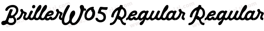 BrillerW05 Regular Regular字体转换